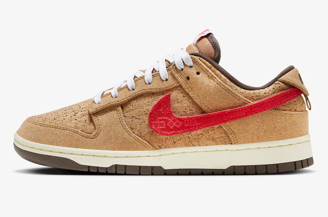 Nike SB Dunk Low SP CLOT Cork Natural Flax Coconut Milk Baroque Brown FN0317-121