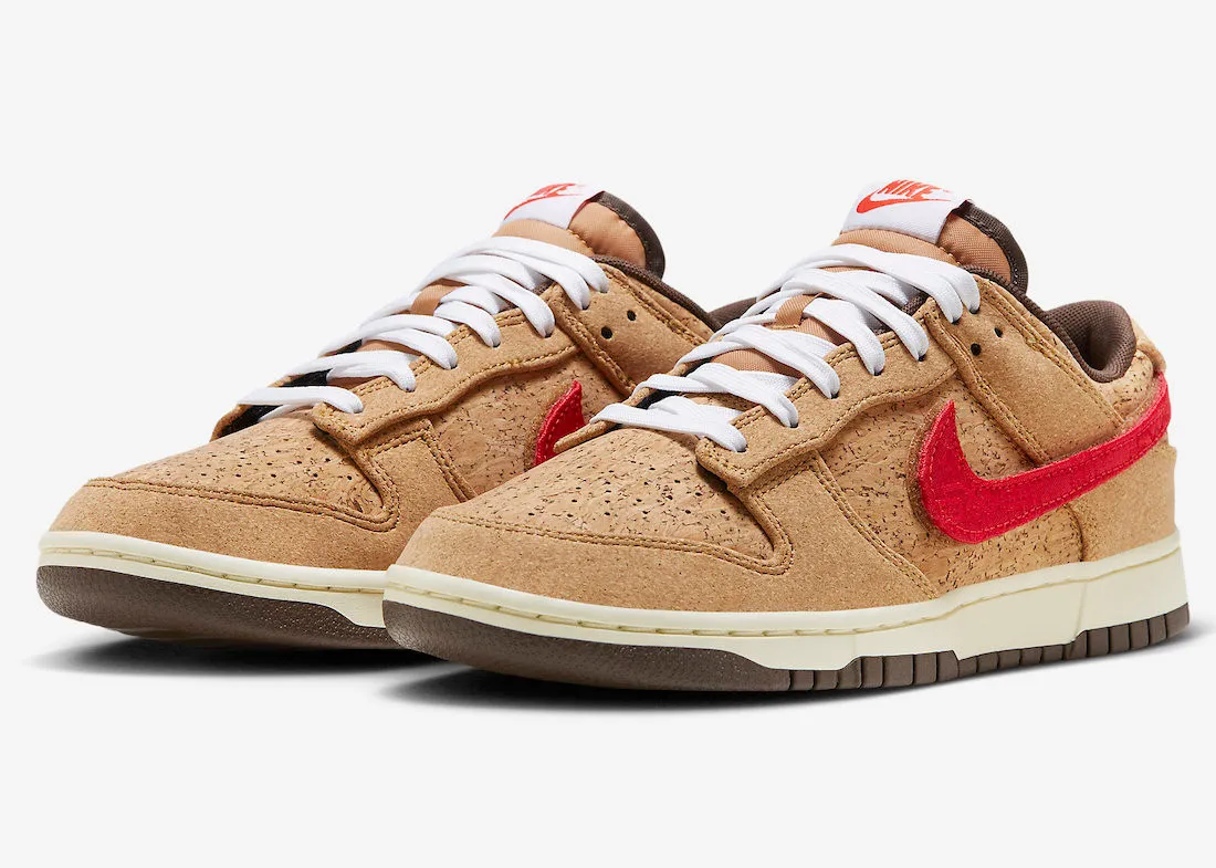 Nike SB Dunk Low SP CLOT Cork Natural Flax Coconut Milk Baroque Brown FN0317-121