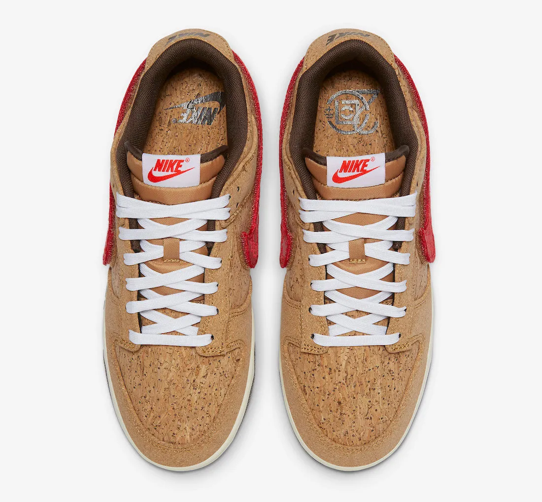 Nike SB Dunk Low SP CLOT Cork Natural Flax Coconut Milk Baroque Brown FN0317-121