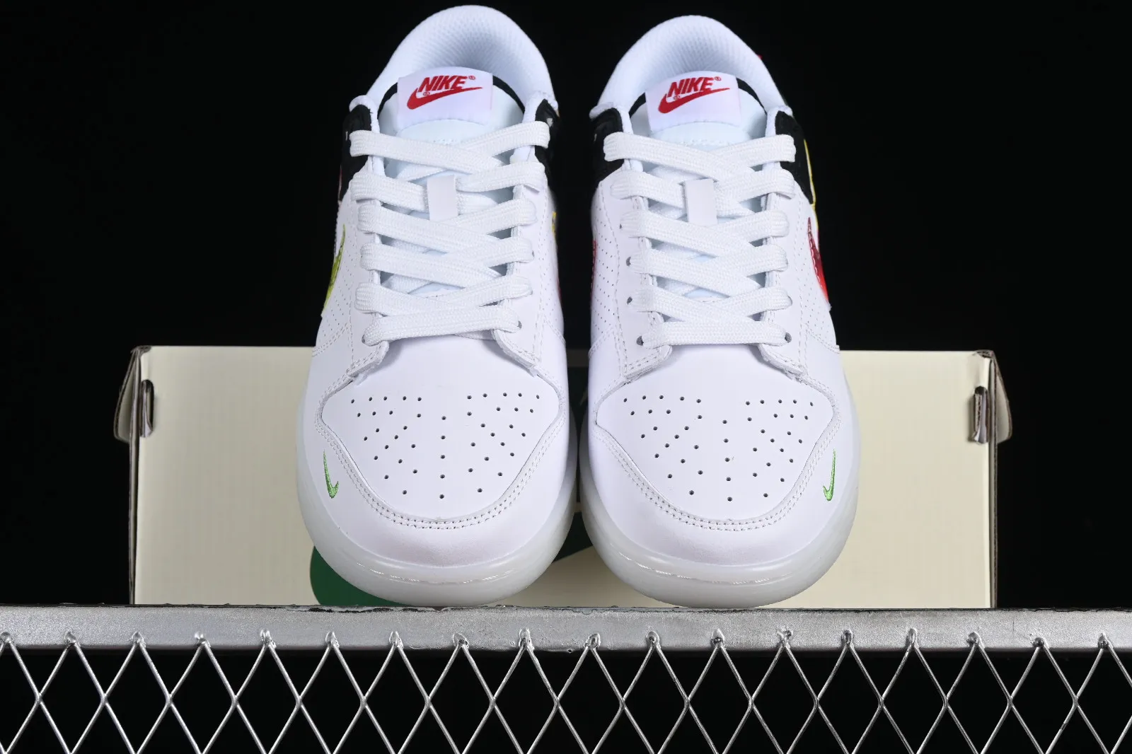 Nike SB Dunk Low White Black Multi-Color JH8039-935
