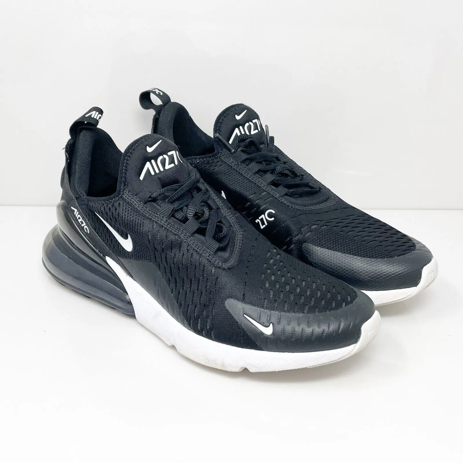 Nike Womens Air Max 270 AH6789-001 Black Running Shoes Sneakers Size 10.5