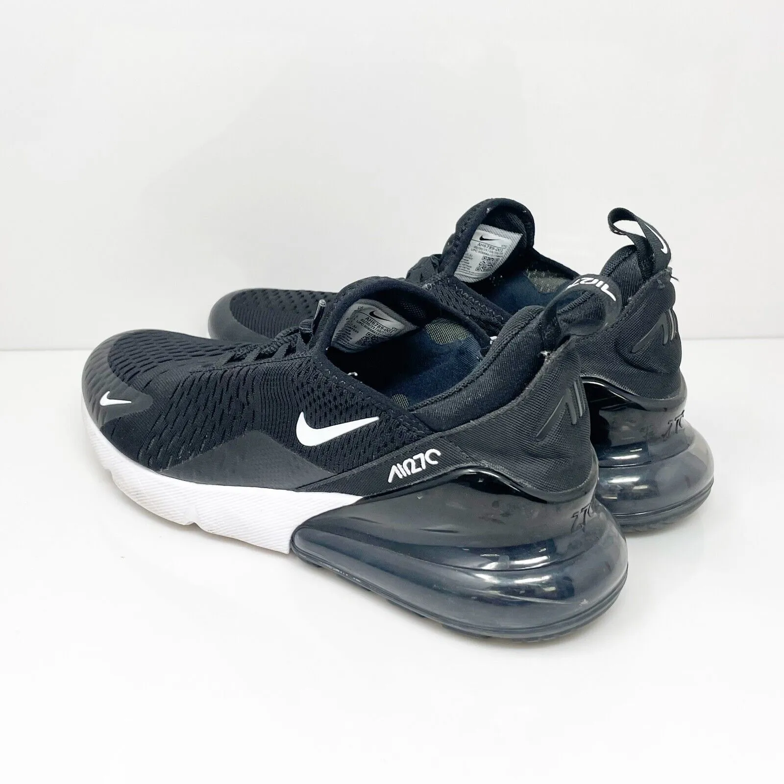 Nike Womens Air Max 270 AH6789-001 Black Running Shoes Sneakers Size 10.5