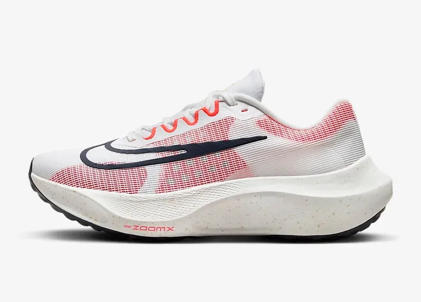 Nike Zoom Fly 5 White Bright Crimson Light Orewood Brown Obsidian DM8968-100