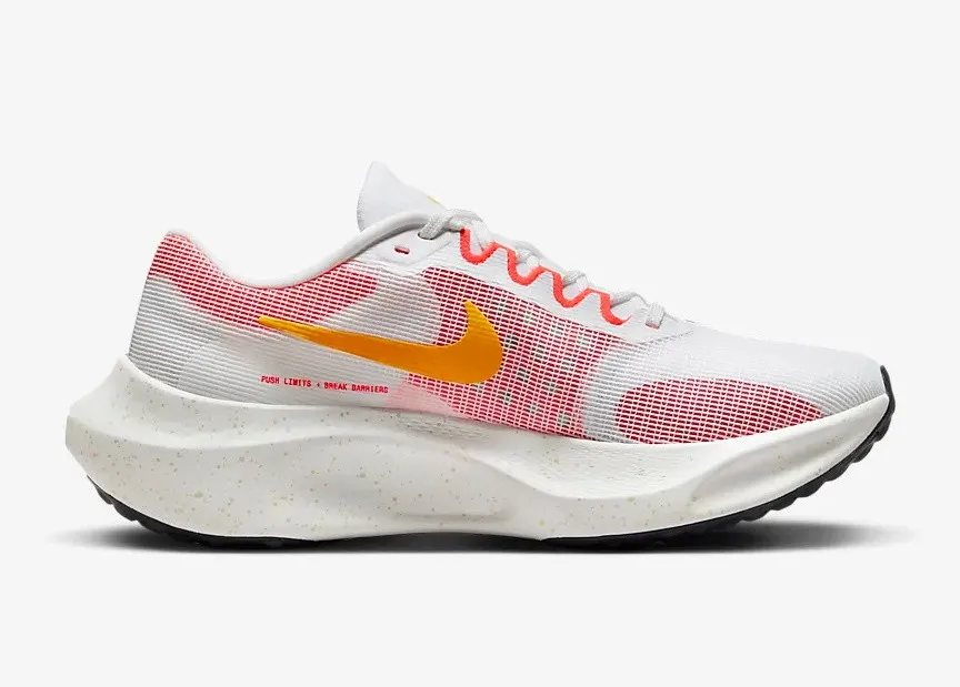 Nike Zoom Fly 5 White Bright Crimson Light Orewood Brown Obsidian DM8968-100