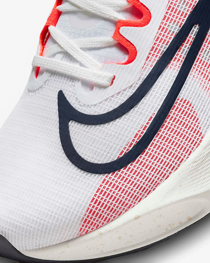 Nike Zoom Fly 5 White Bright Crimson Light Orewood Brown Obsidian DM8968-100