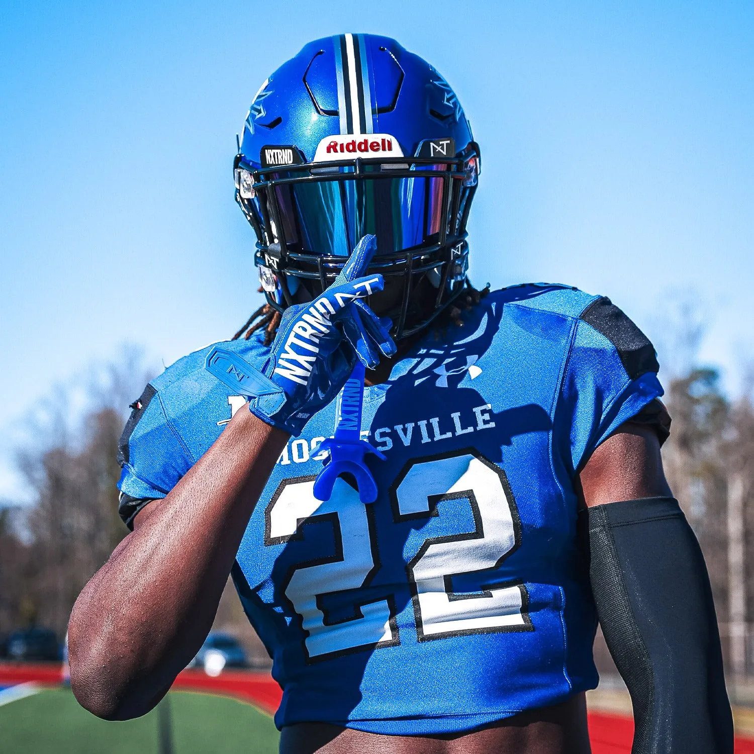NXTRND VZR1 Football Visor Blue