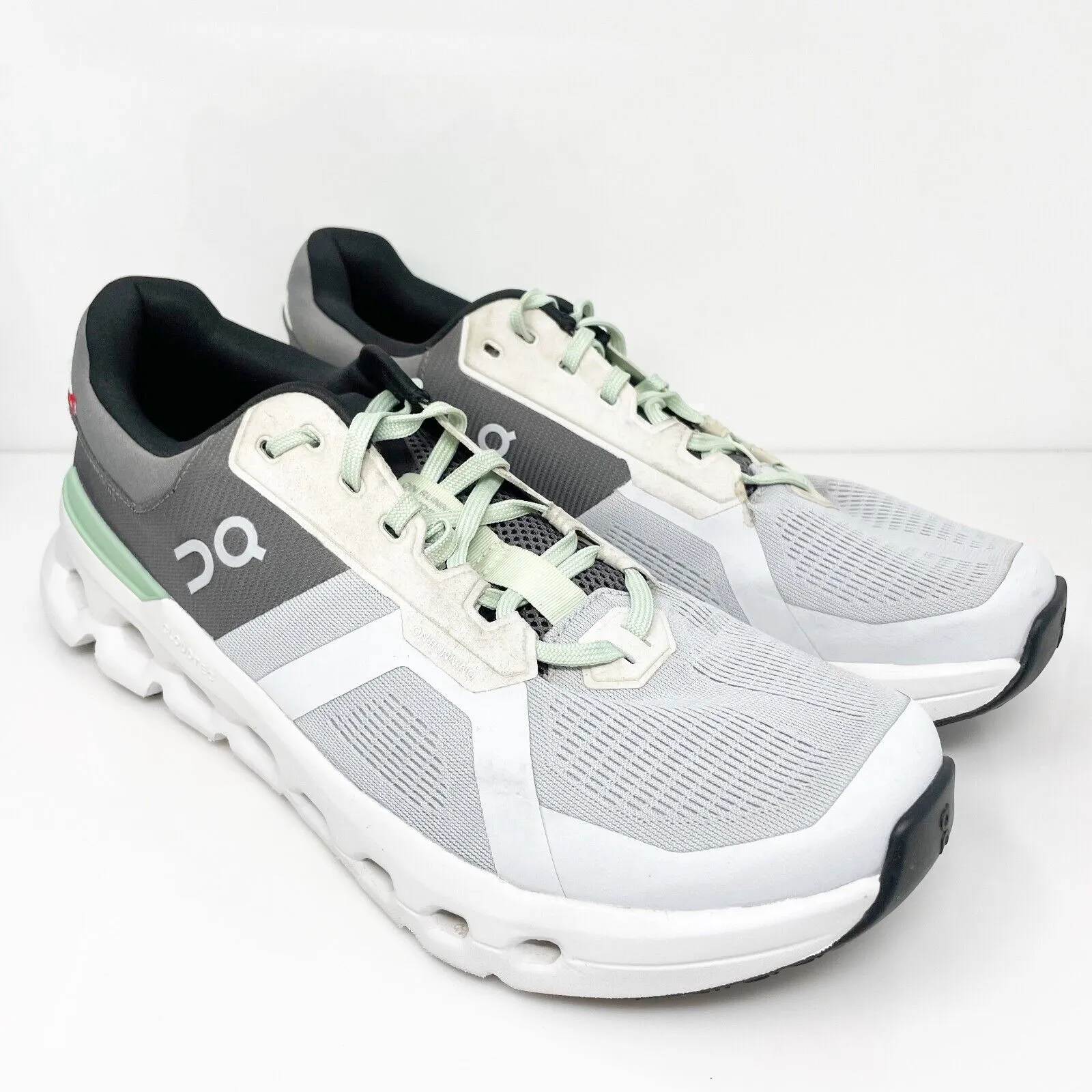 On Mens Cloudrunner 2 White Running Shoes Sneakers Size 11