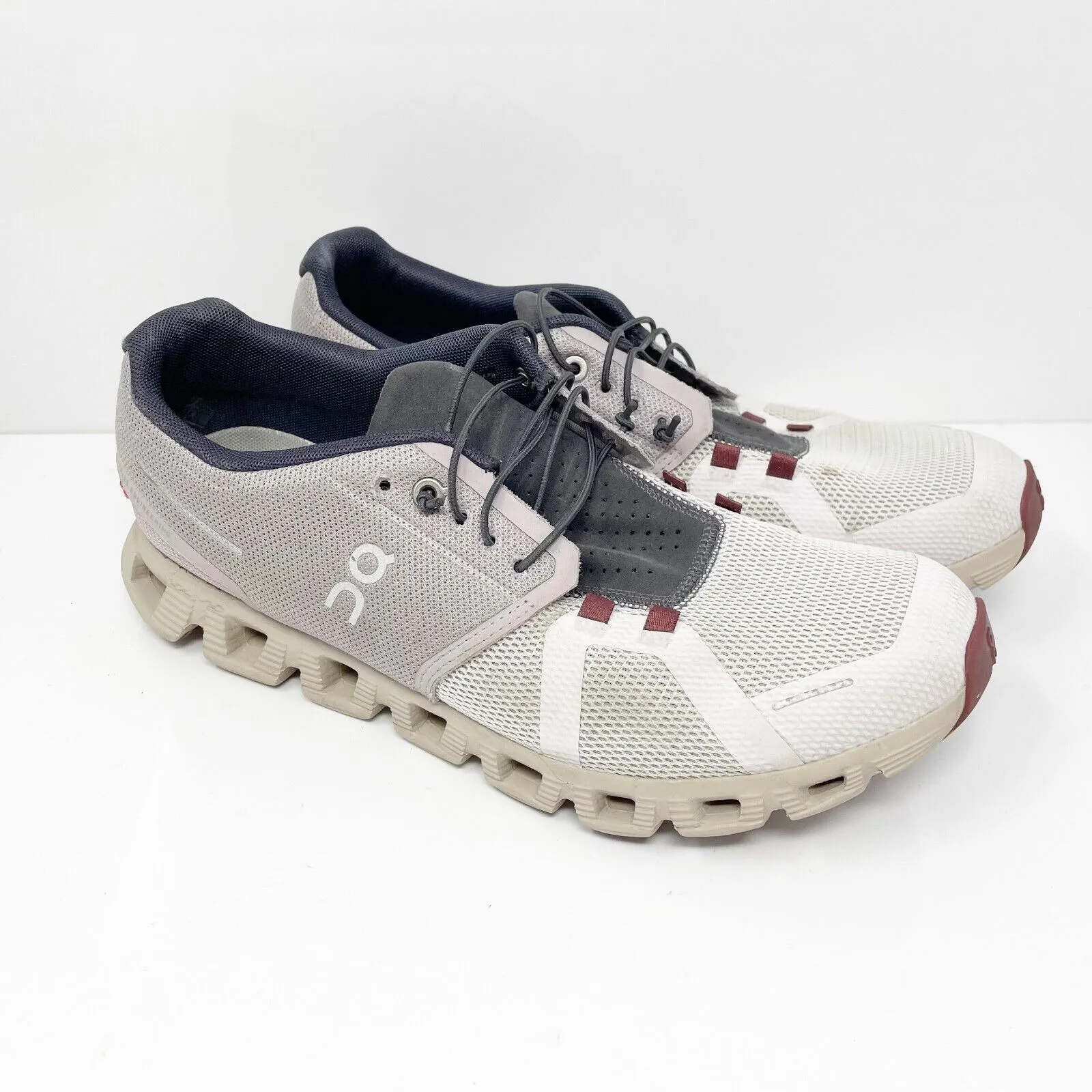 On Womens Cloud 5 White Running Shoes Sneakers Size 11