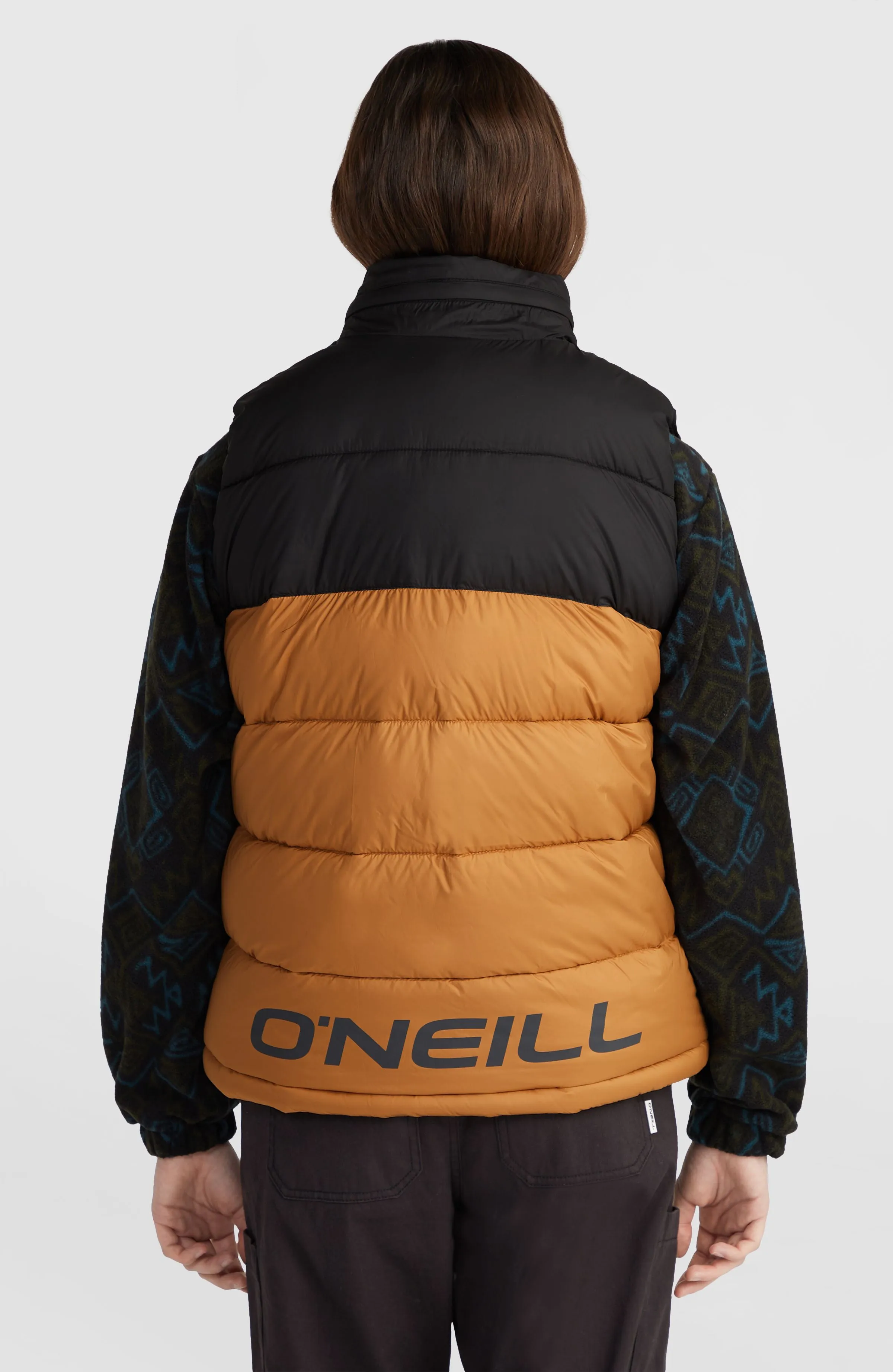 O'Riginals Puffer Vest | Rich Caramel Colour block