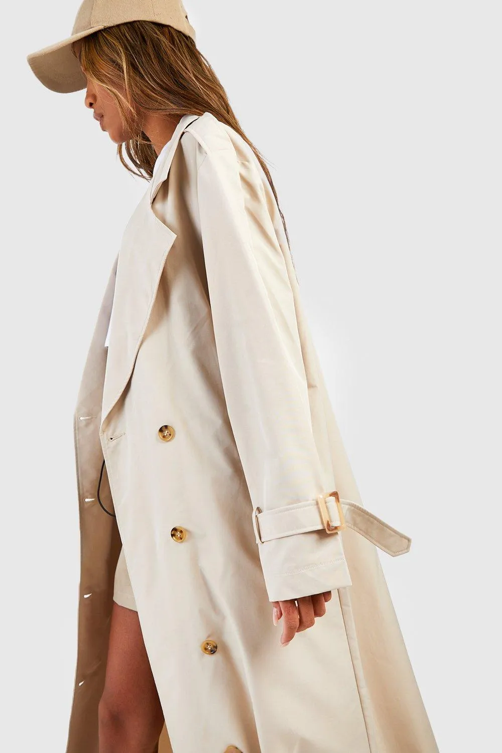 Oversized Midi Trench Coat