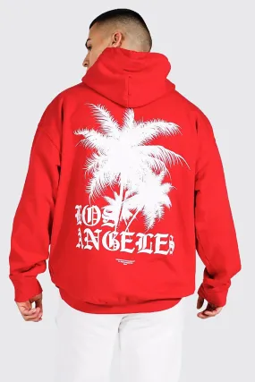 Oversized Palm Back Graphic Hoodie