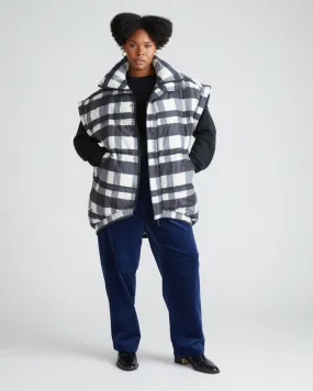 Paparazzi Puffer Vest - Snowy Night Plaid