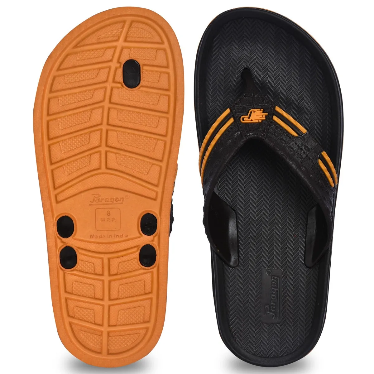 Paragon EVK3412G Men Stylish Lightweight Flipflops | Casual & Comfortable Daily-wear Slippers for Indoor & Outdoor | For Everyda