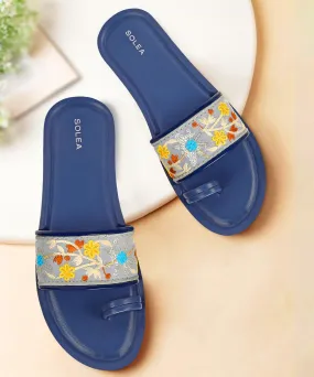 Paragon K7012L Women Casual Slides | Stylish Sliders for Everyday Use for Ladies | Trendy & Comfortable Slippers with Cushioned 