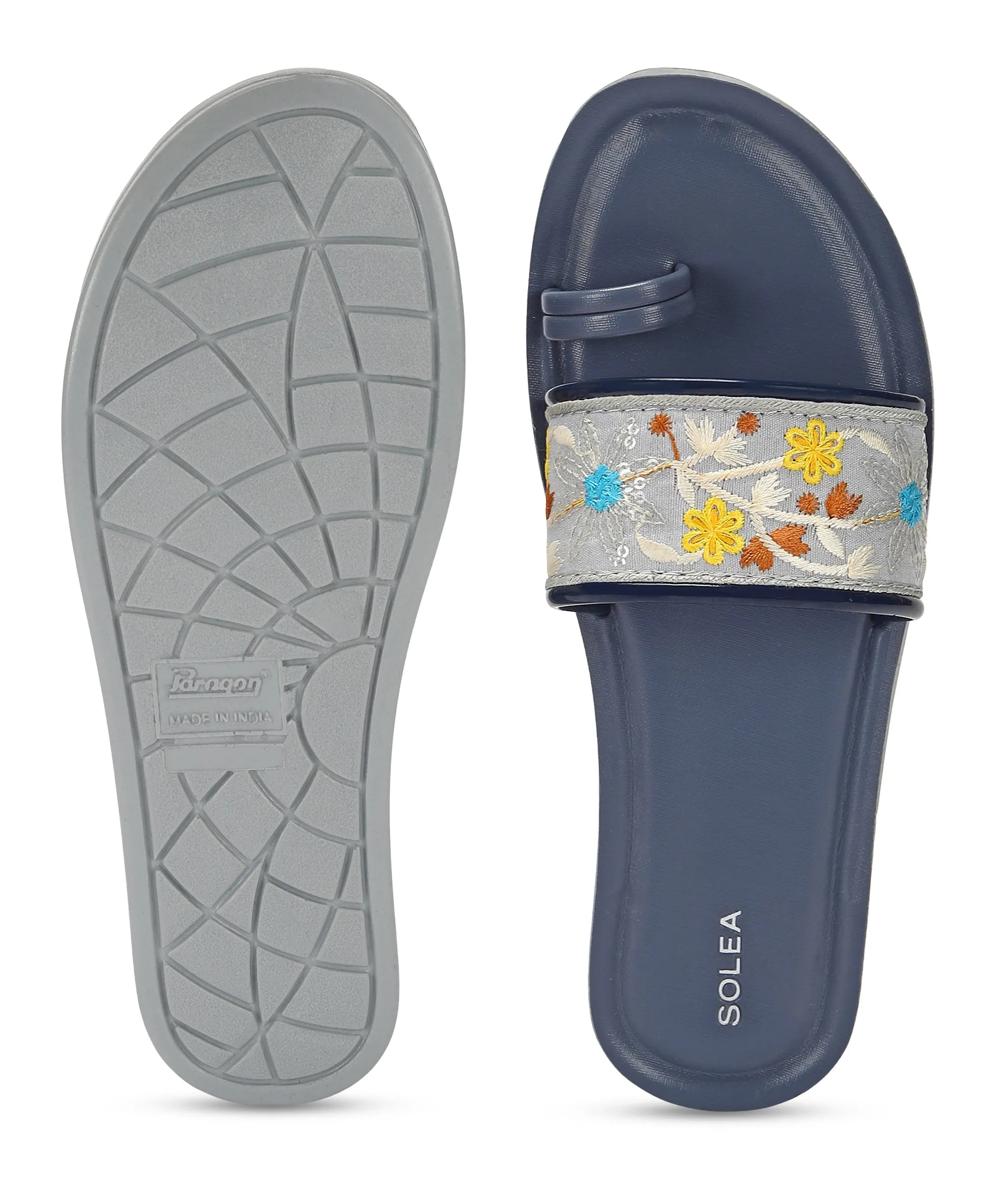 Paragon K7012L Women Casual Slides | Stylish Sliders for Everyday Use for Ladies | Trendy & Comfortable Slippers with Cushioned 