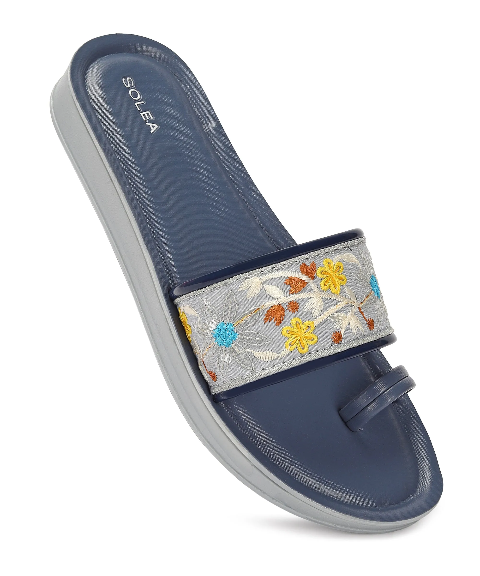 Paragon K7012L Women Casual Slides | Stylish Sliders for Everyday Use for Ladies | Trendy & Comfortable Slippers with Cushioned 