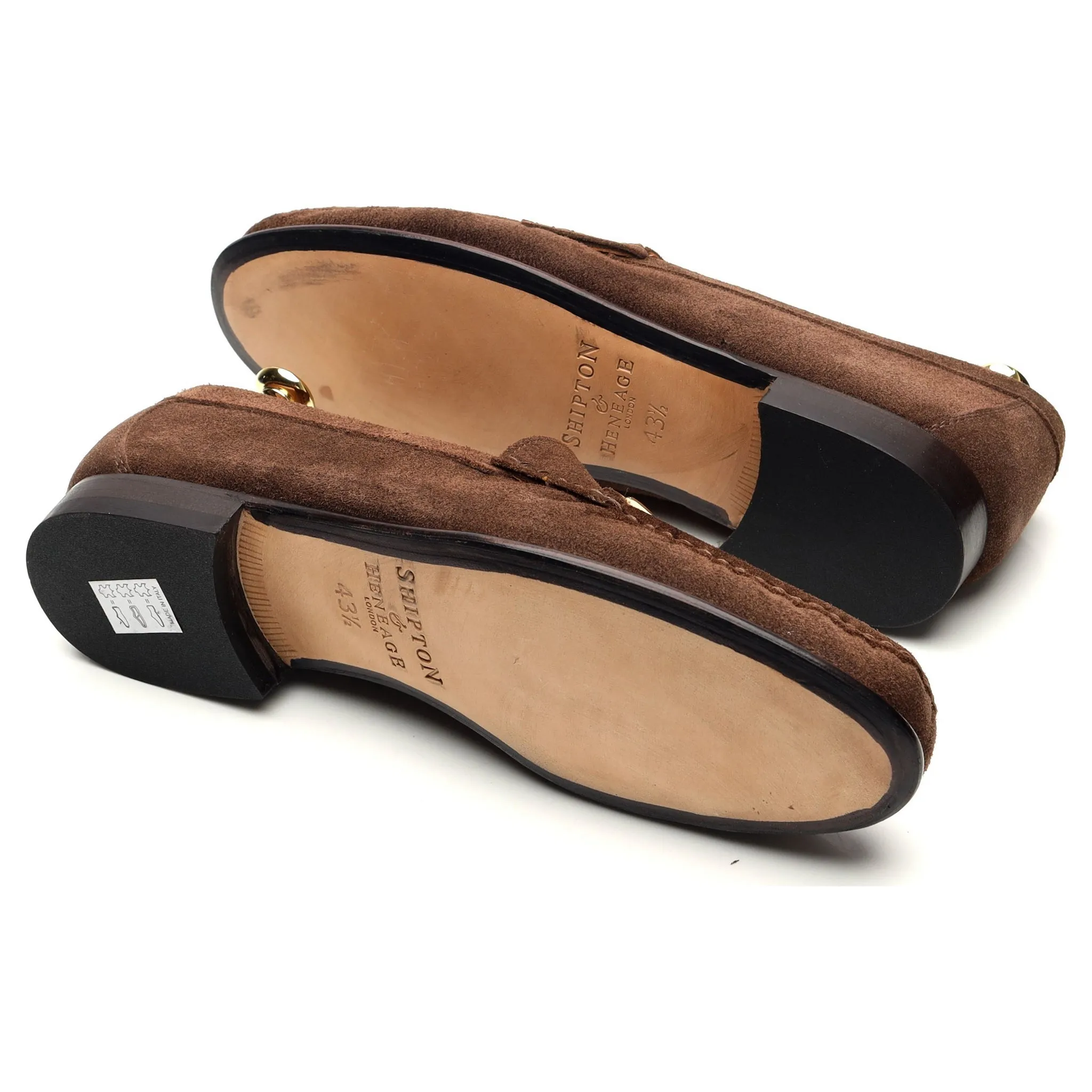 'Parma' Brown Suede Loafers UK 9.5 EU 43.5