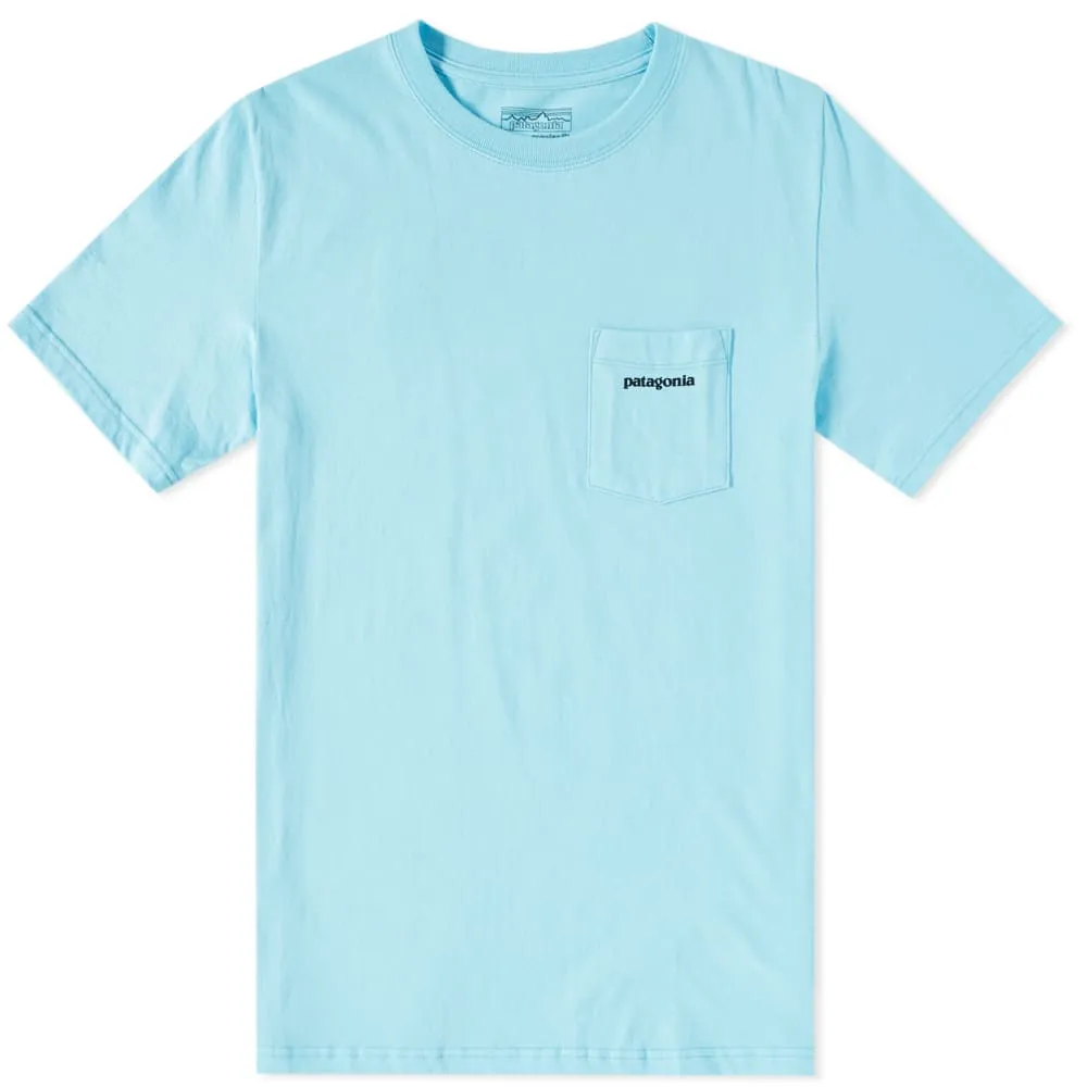 Patagonia P-6 Logo Pocket TeeCuban Blue