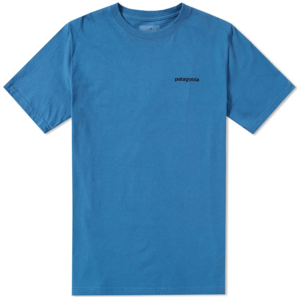 Patagonia P-6 Logo TeeGlass Blue