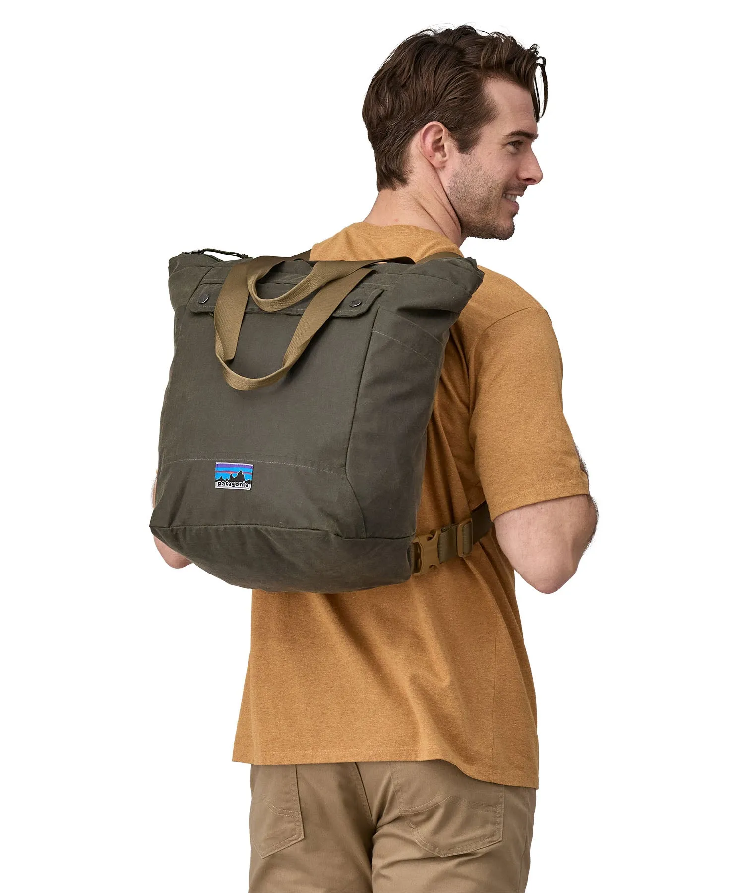 Patagonia Waxed Canvas Tote Pack Basin Green