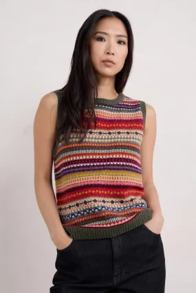 Percella Cove Fair Isle Knitted Vest