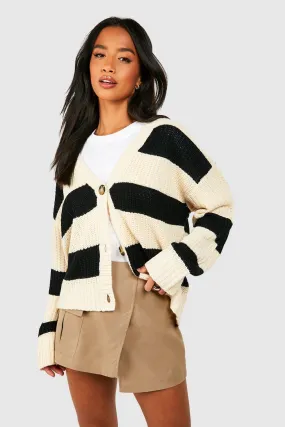 Petite Stripe Cardigan