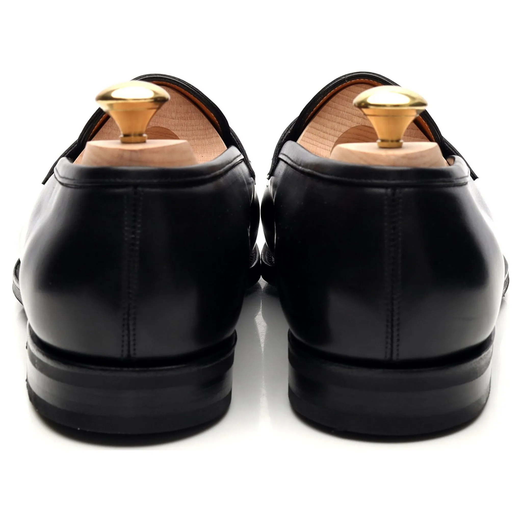 'Piccadilly' Black Leather Loafers UK 8.5 E