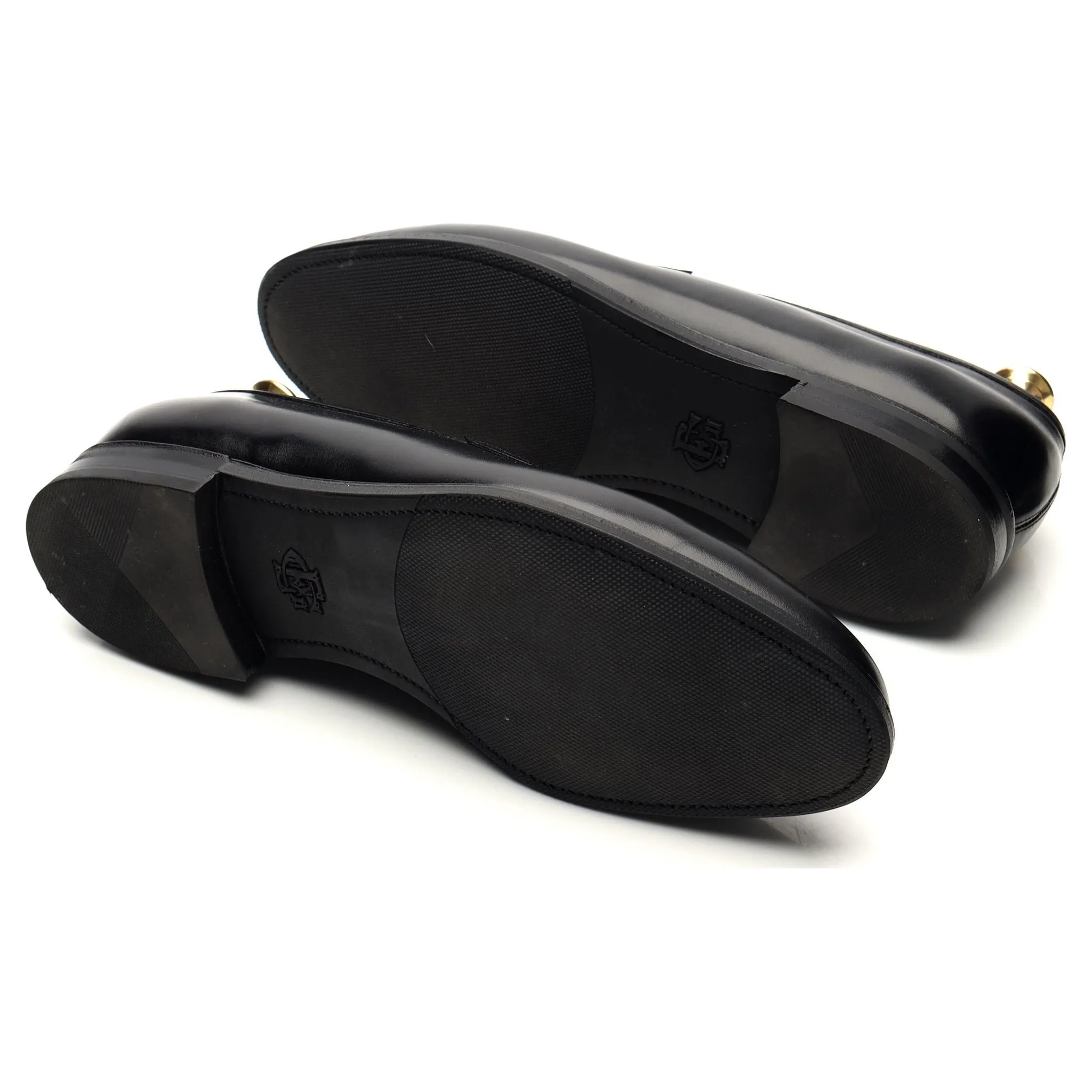 'Piccadilly' Black Leather Loafers UK 8.5 E