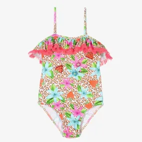 Pink Leopard Print Swimsuit 