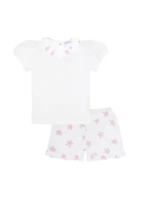 Pink Stars Short Set