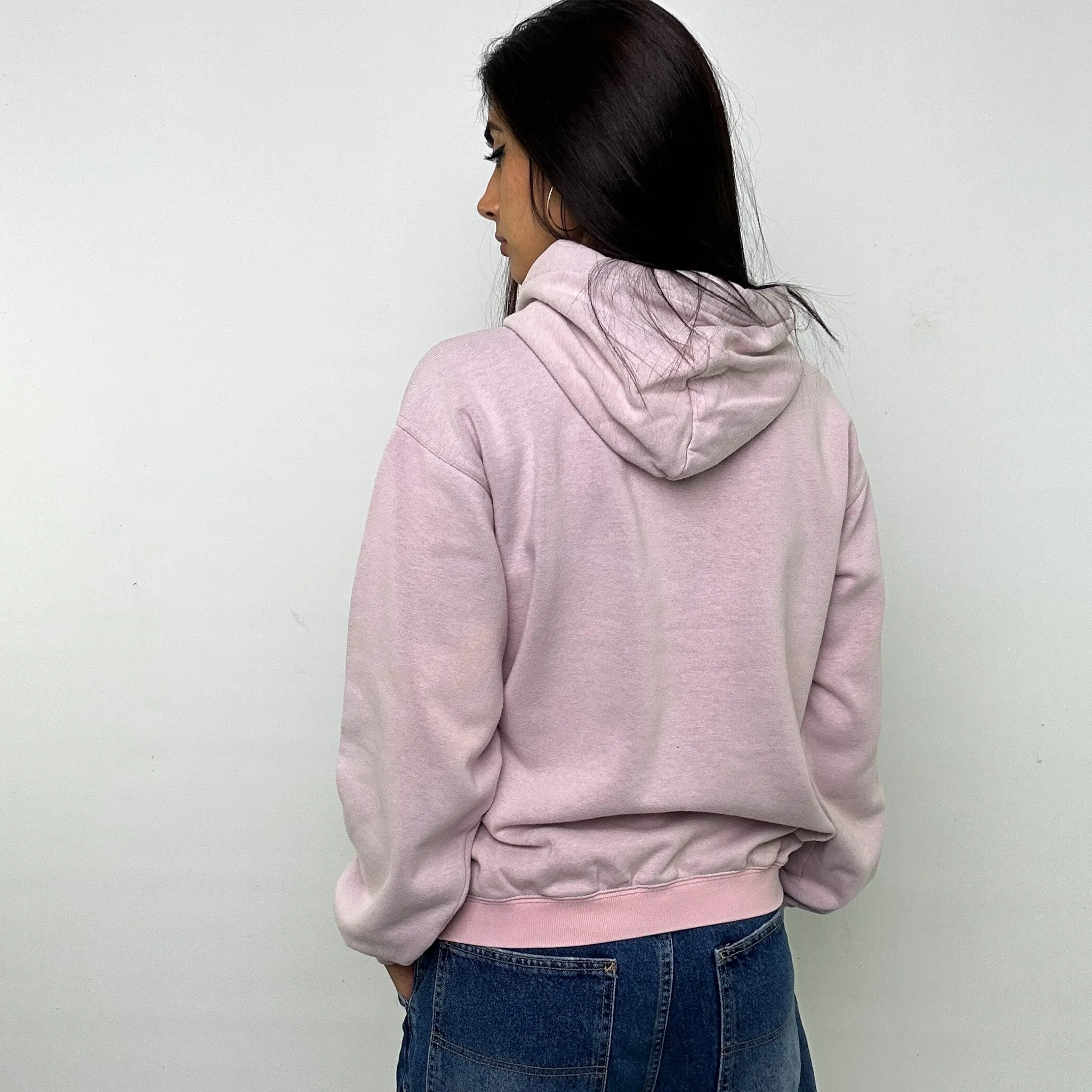 Pink y2ks NIKE Hoodie Sweatshirt (M)