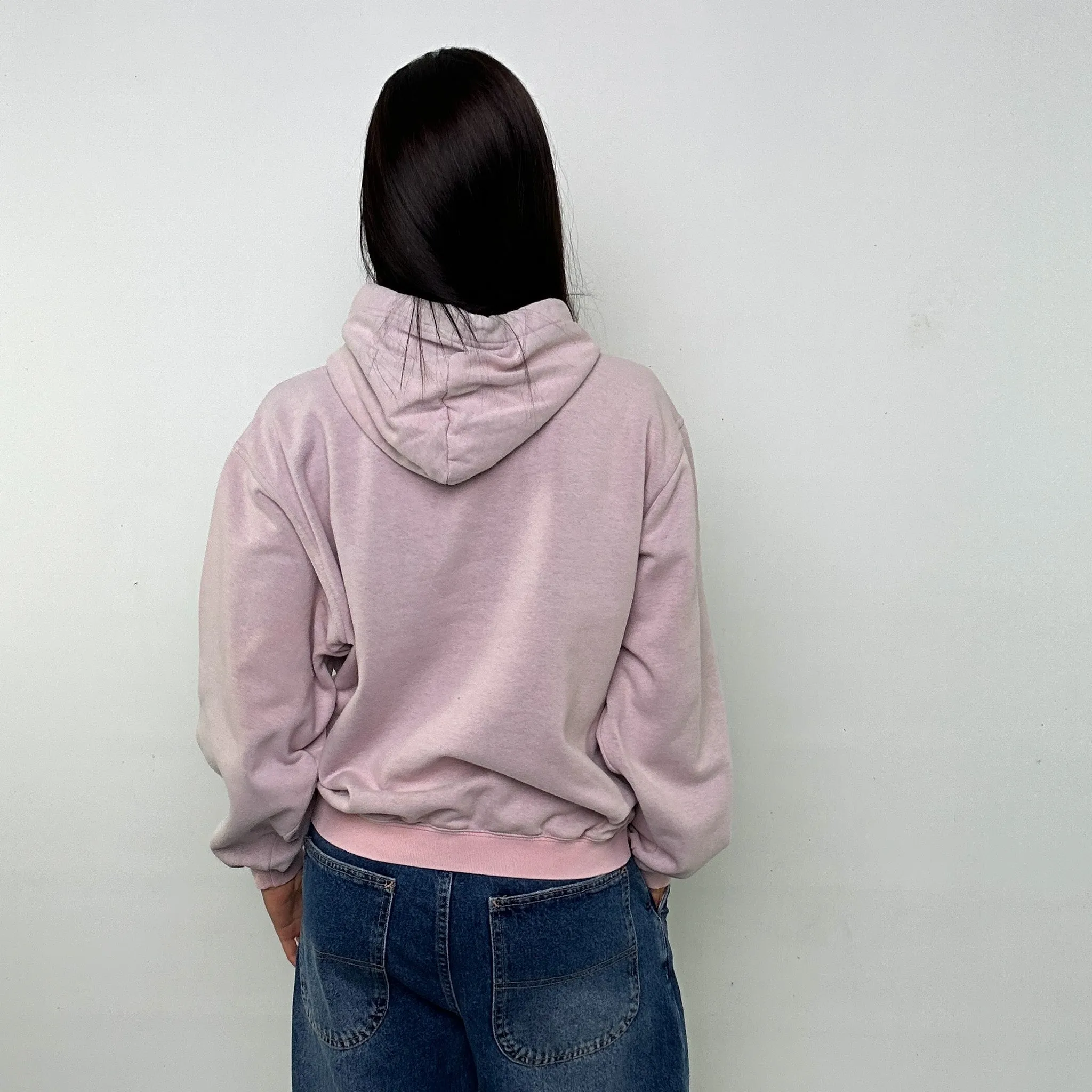 Pink y2ks NIKE Hoodie Sweatshirt (M)