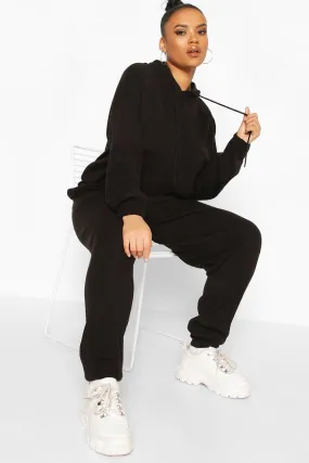 Plus Knitted Hoodie Loungewear Set