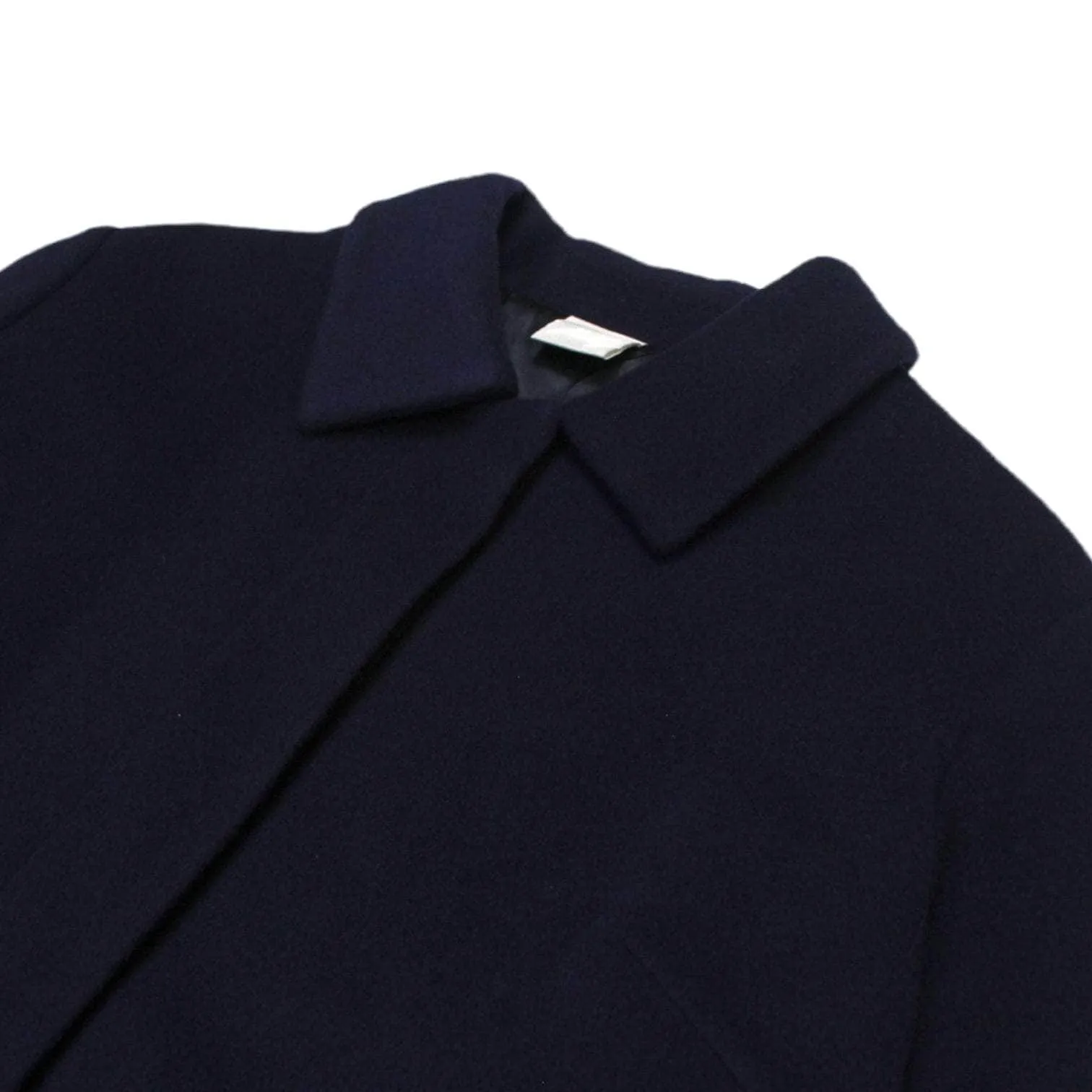 Poetry Navy Cashmere Blend Overcoat