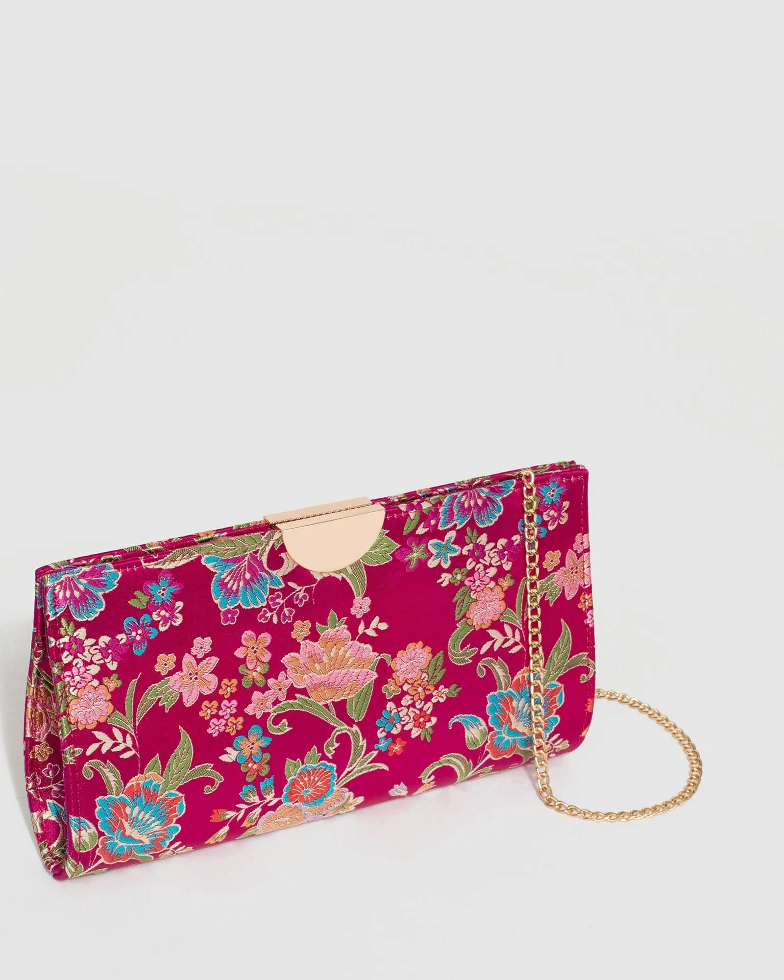 Print Carlie Disc Clutch Bag