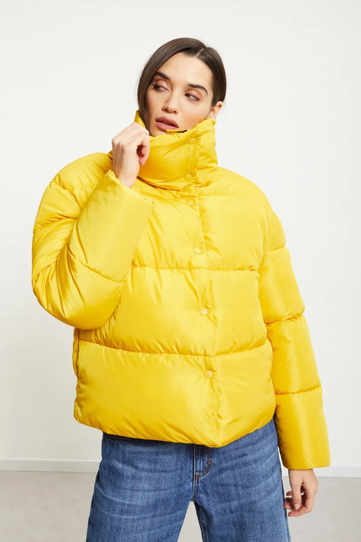 Puffer bomber jacket