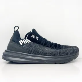 Puma Mens Enzo Beta Woven 195125-04 Black Running Shoes Sneakers Size 9