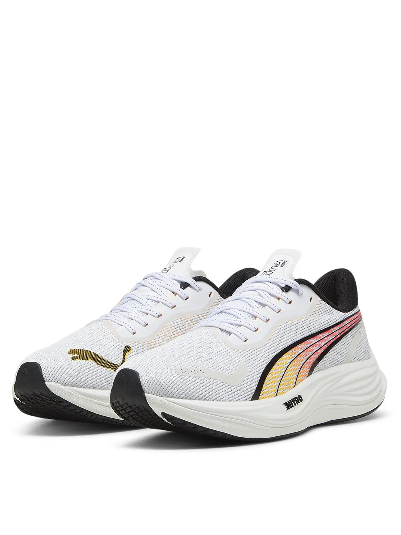 Puma Mens Running Velocity Nitro 3 Trainers - White