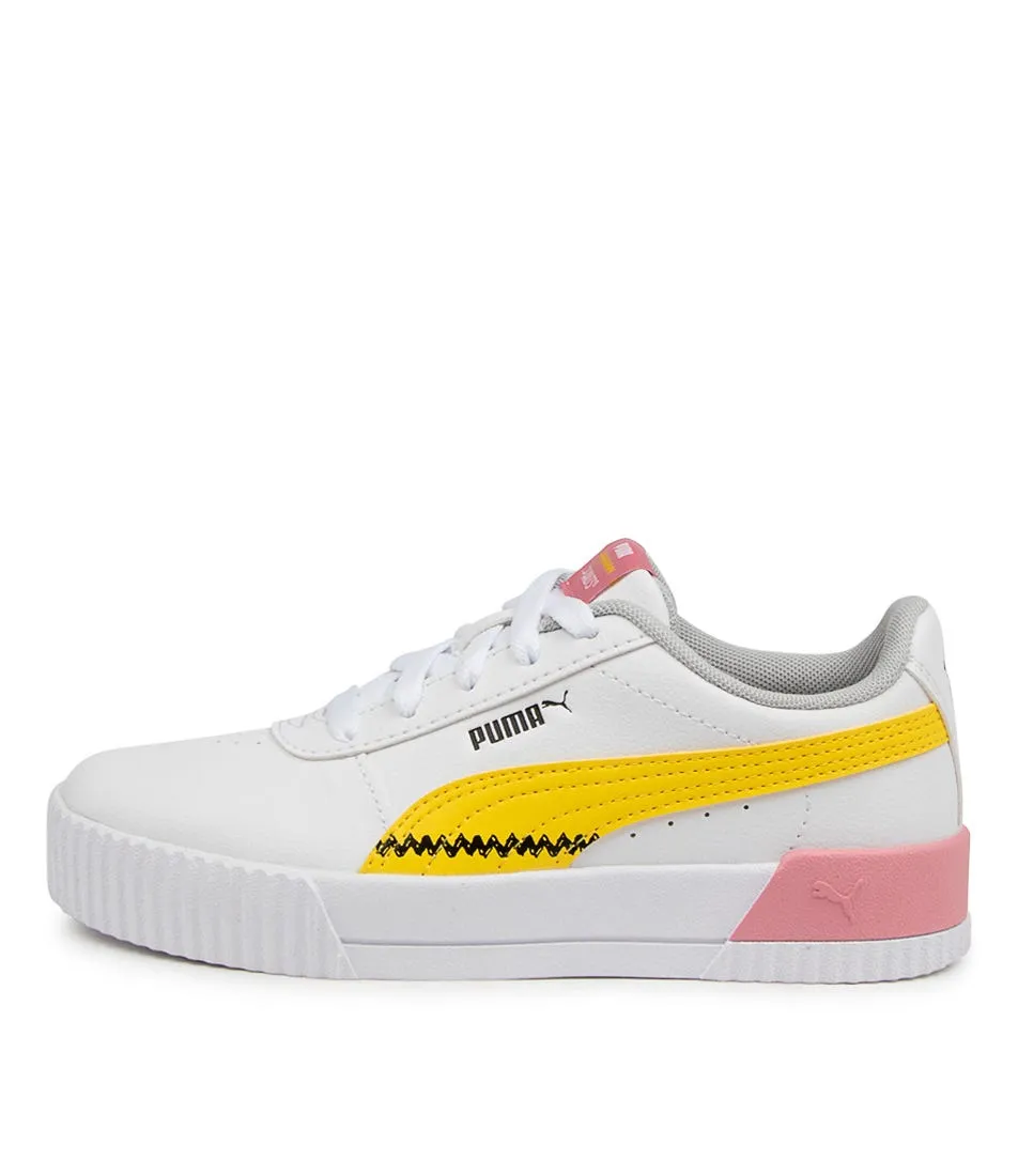 PUMA Peanuts Carina Ps Jnr Wht