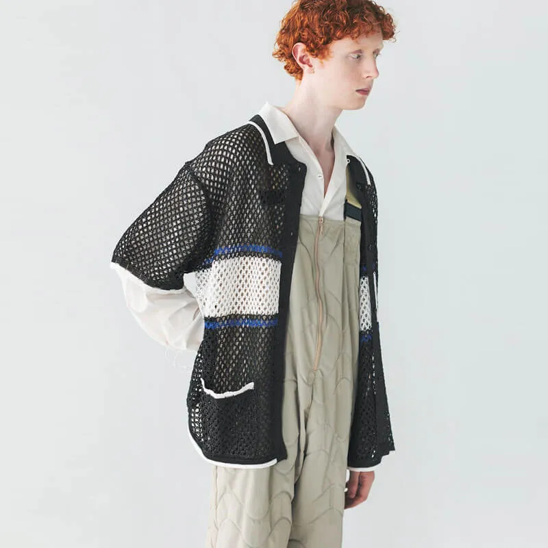 Quilt-Like Overall - Greige