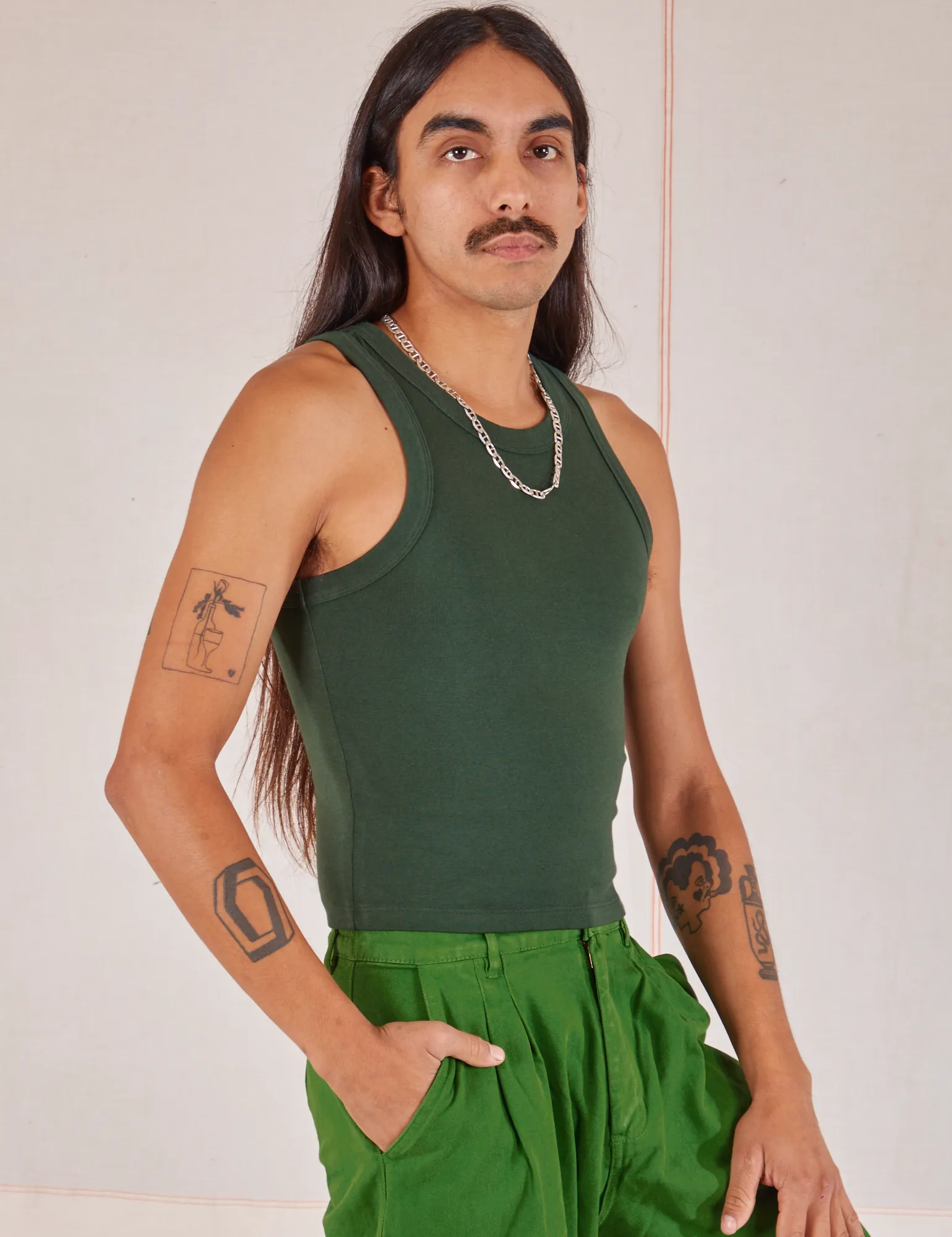 Racerback Tank - Swamp Green