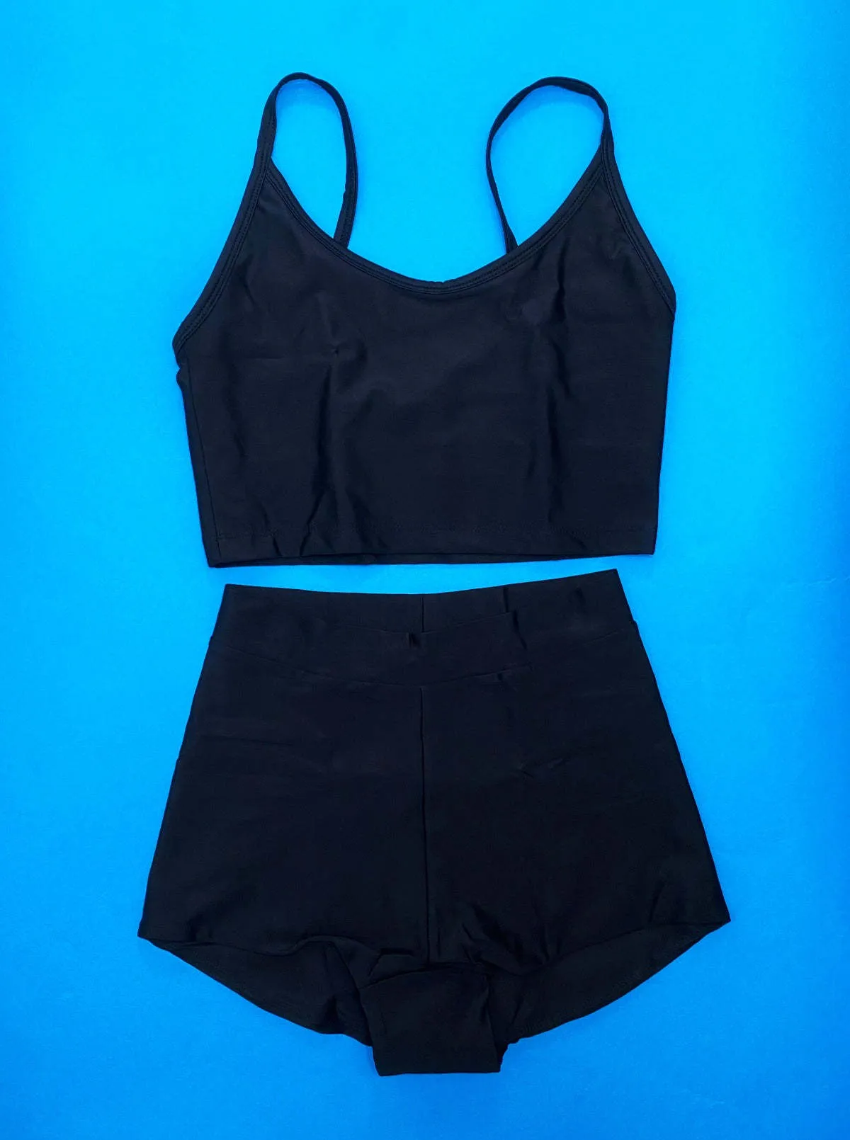 Ran Bikini Tank Top - Black