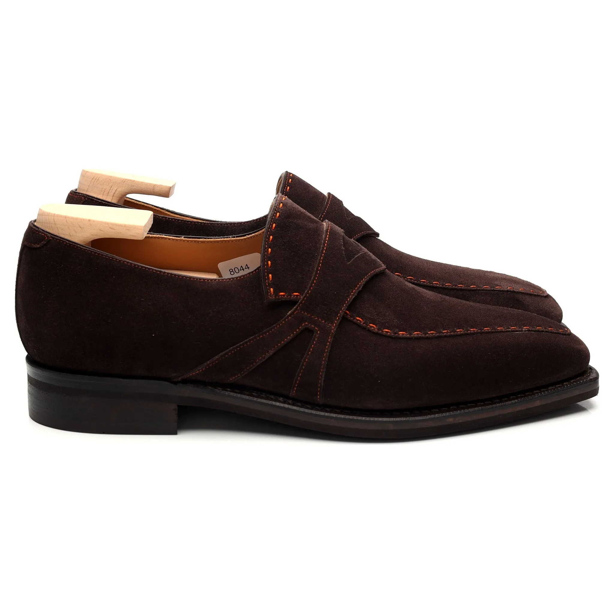 'Rascaille' Dark Brown Suede Loafers UK 7.5 E