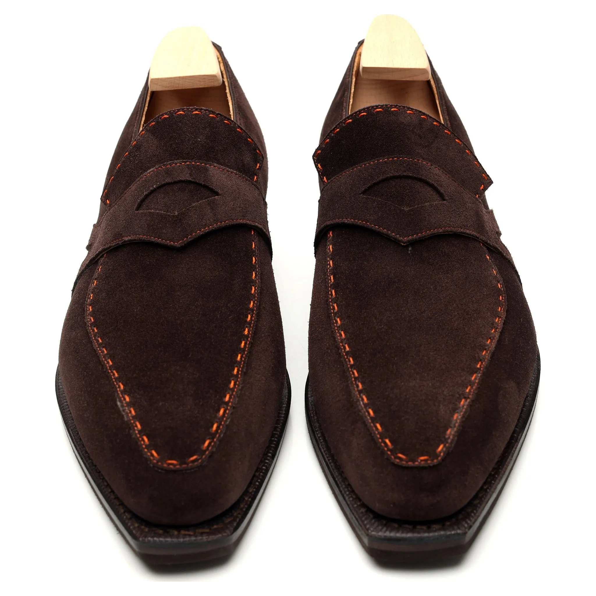 'Rascaille' Dark Brown Suede Loafers UK 7.5 E