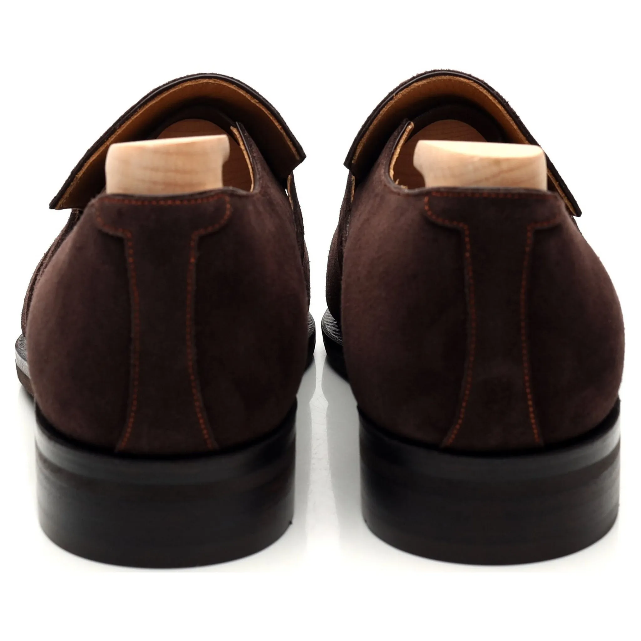 'Rascaille' Dark Brown Suede Loafers UK 7.5 E