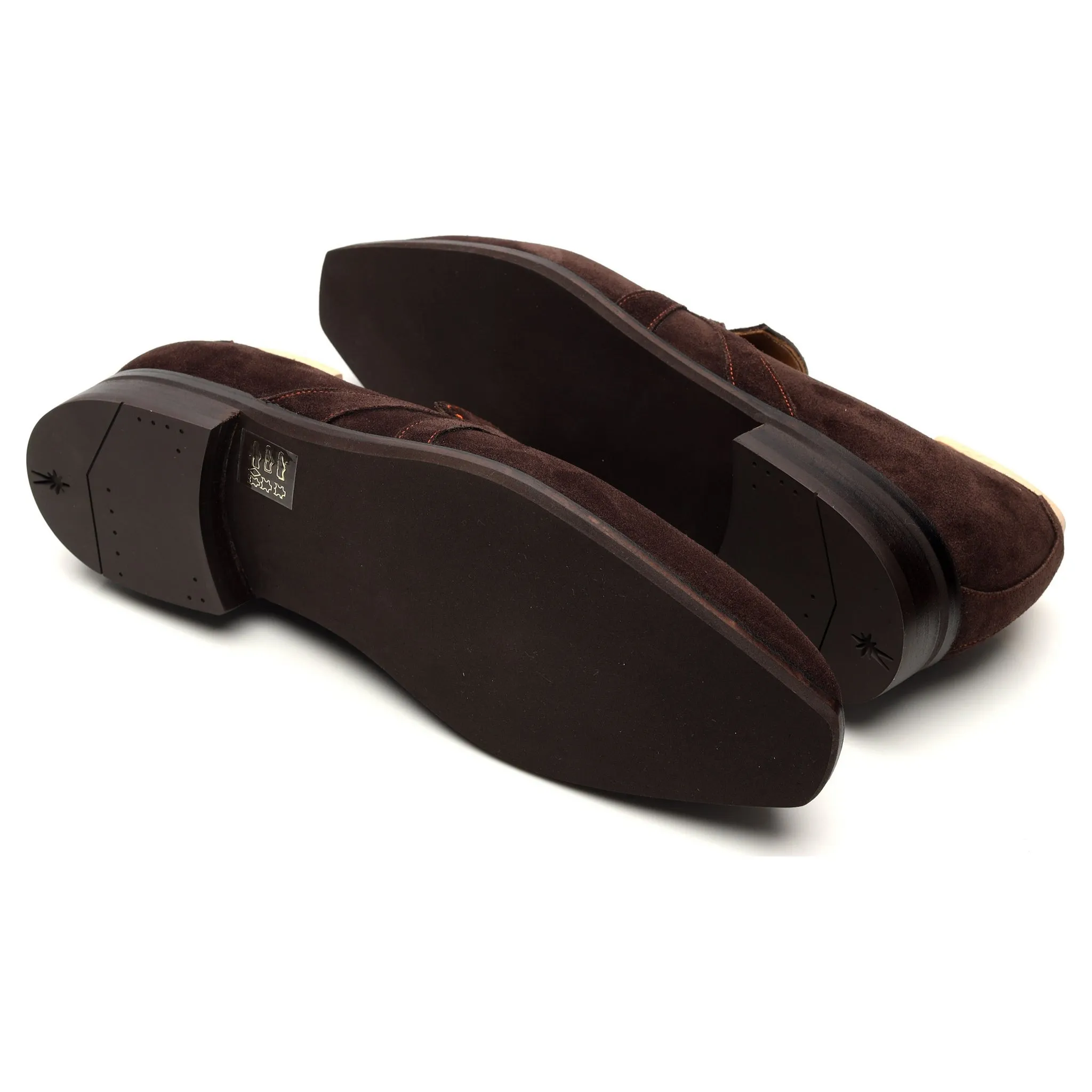 'Rascaille' Dark Brown Suede Loafers UK 7.5 E