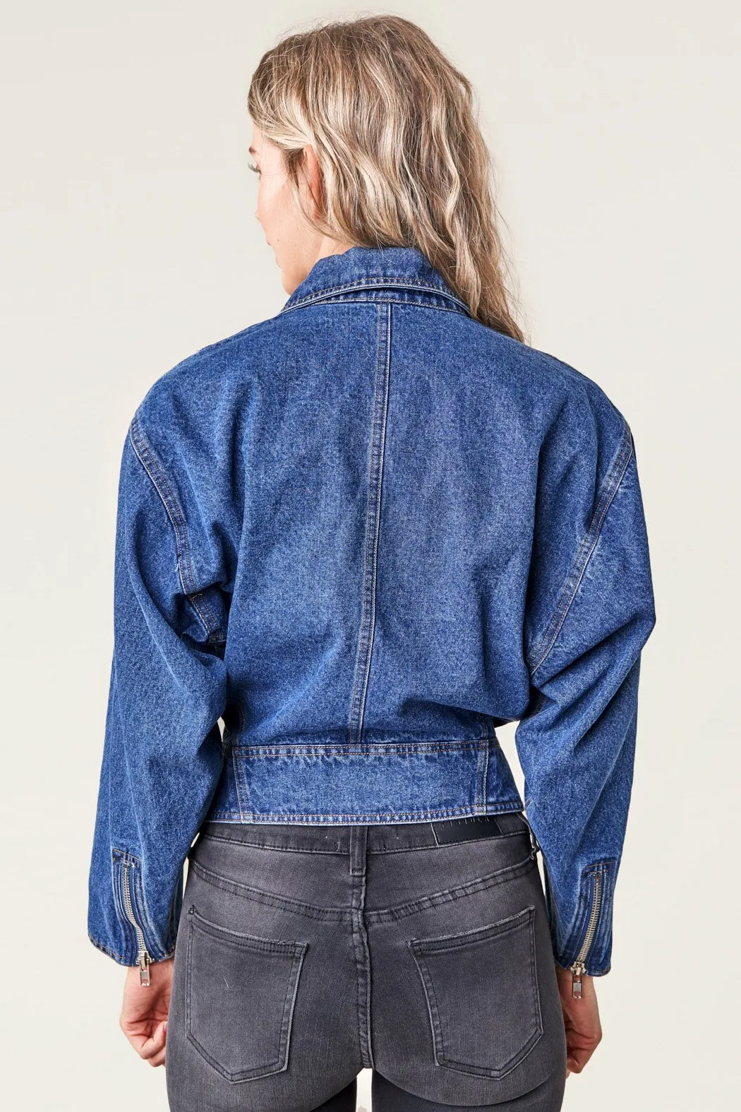 Ready For It Denim Moto Jacket