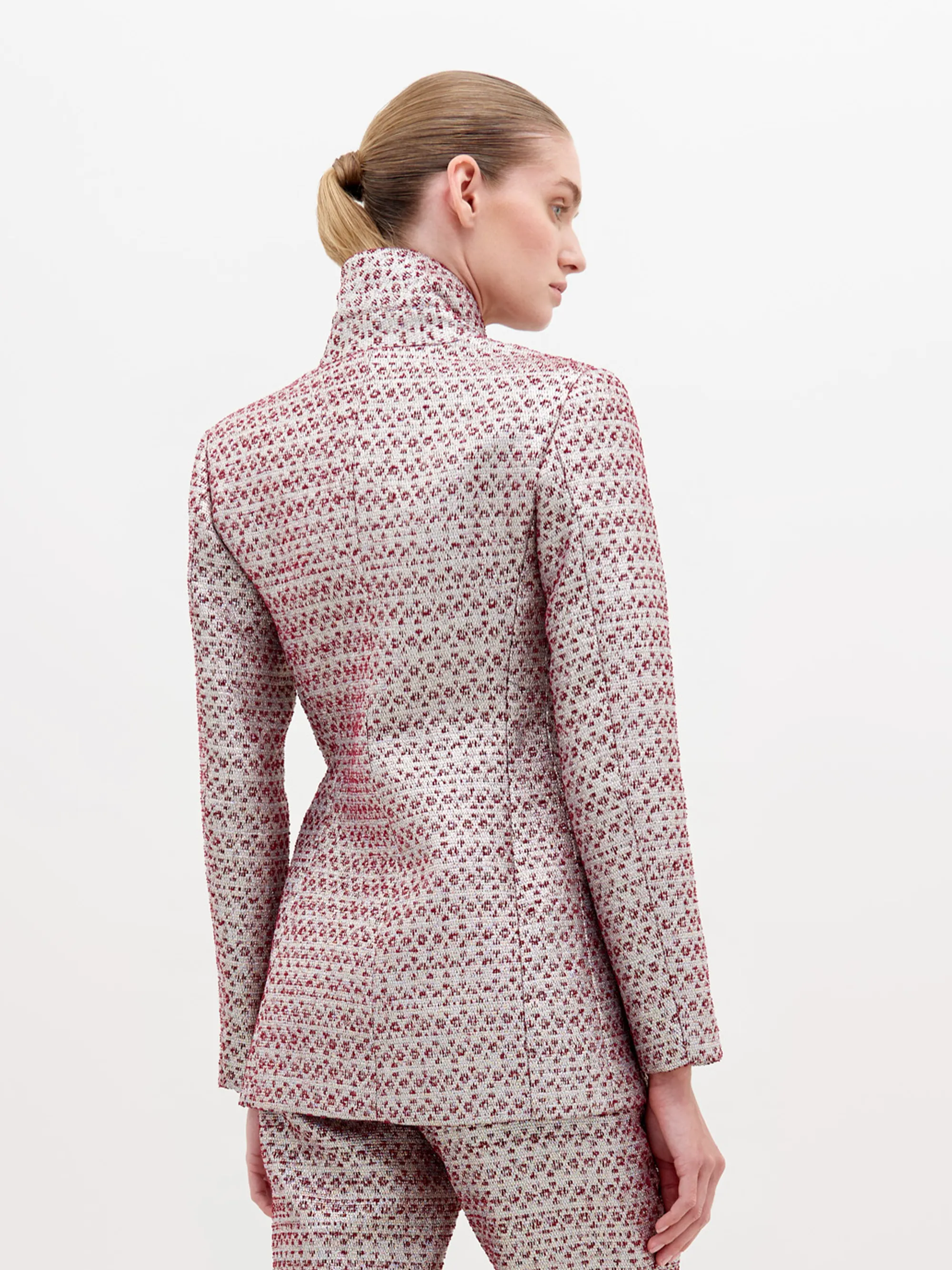 Rebeca Jacket Metallic Burgundy