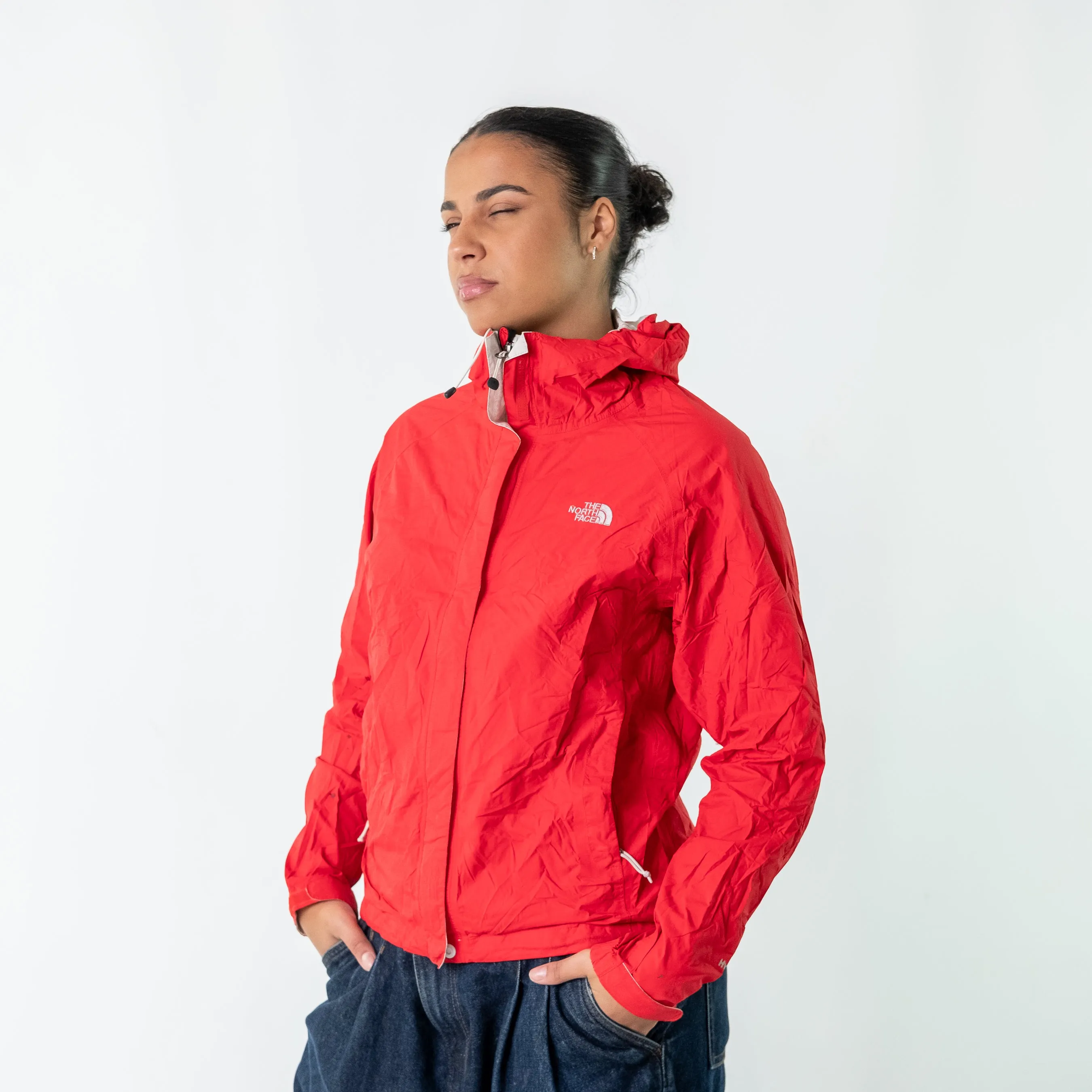 Red 90s The North Face Rain Jacket (S)