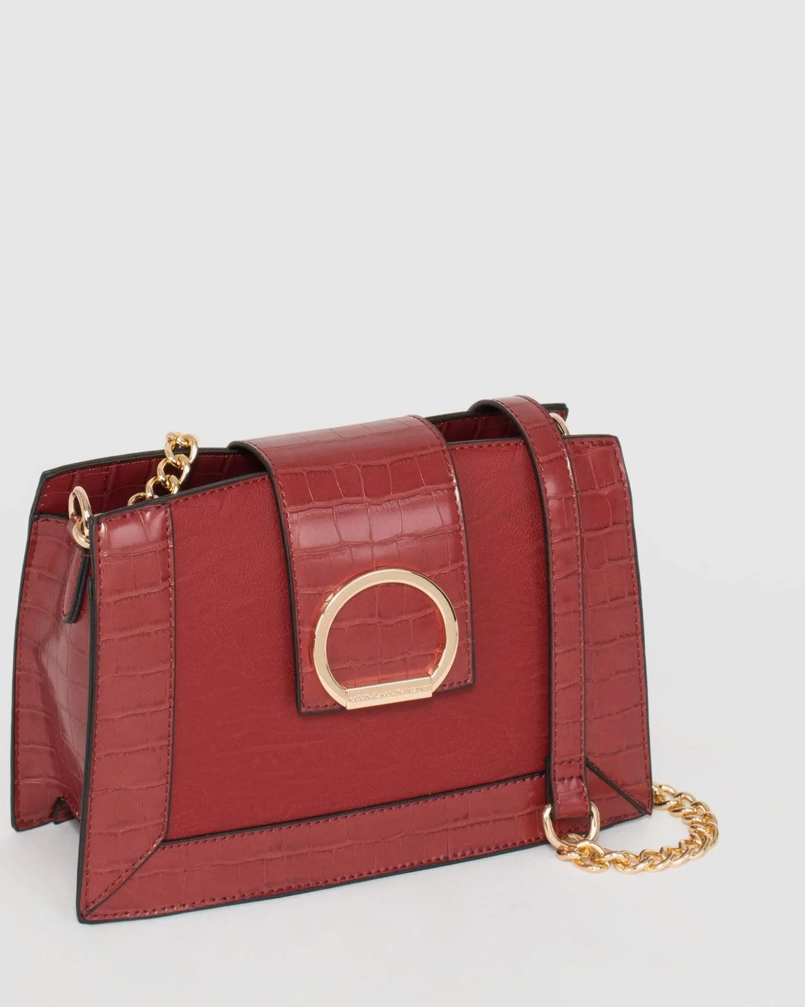 Red Avalee Ring Crossbody Bag